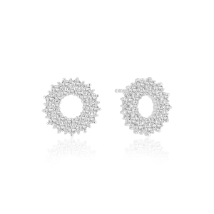 Livigno Örhängen i silver med gnistrande Cubic Zirconia-stenar från Sif Jakobs