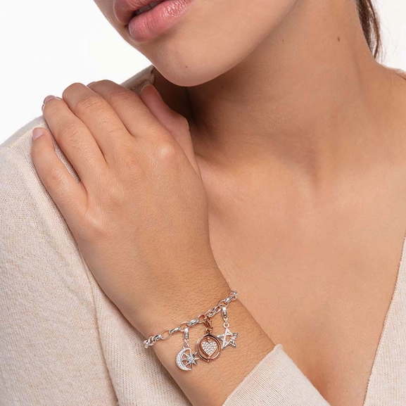 Charm-Anhänger Herz Pavé roségold von Thomas Sabo, Schneller Versand - Nordicspectra.de