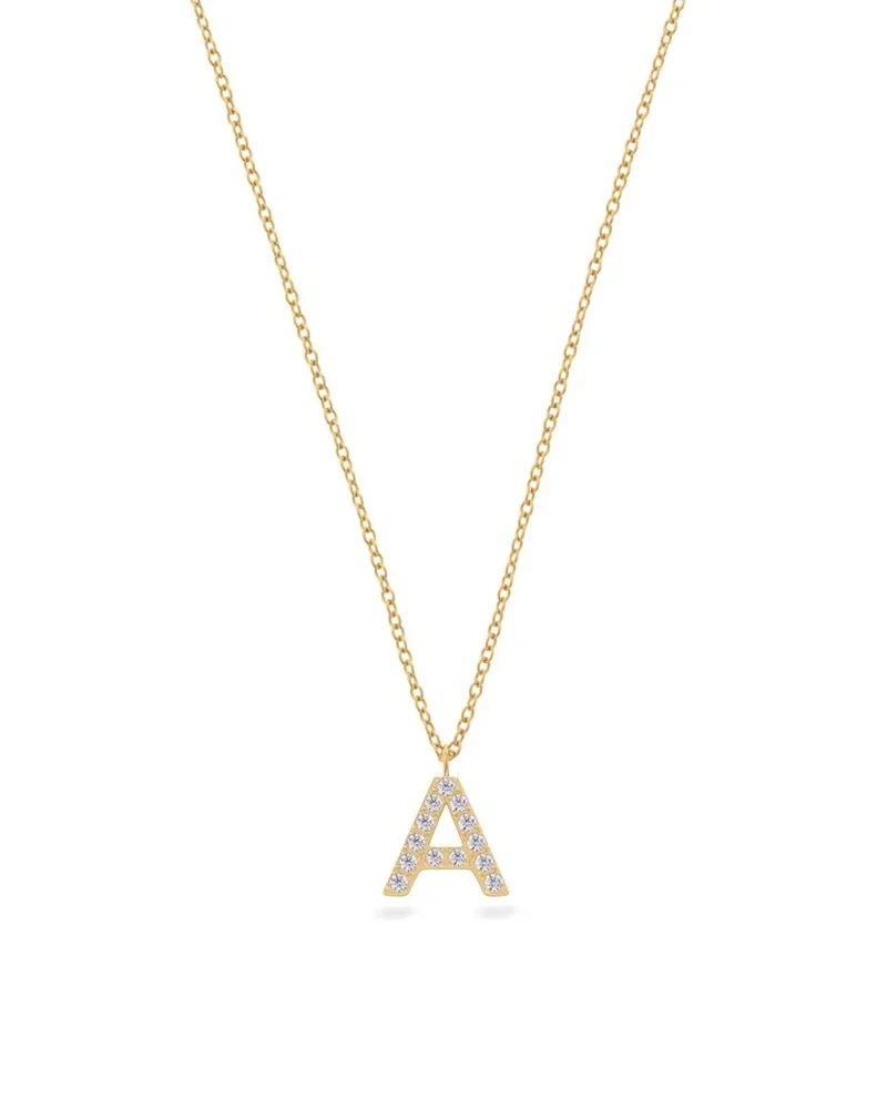 Edblad - Letter Necklace Sparkle A-Ö Gold