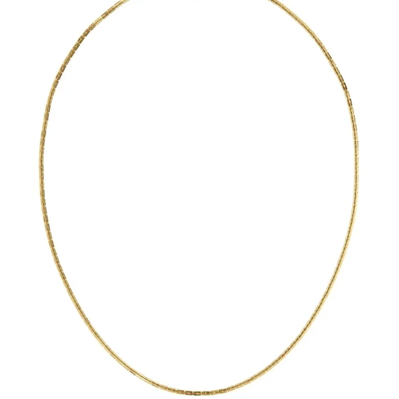 Guldpläterat halsband från Edblad med fyrkantiga länkar