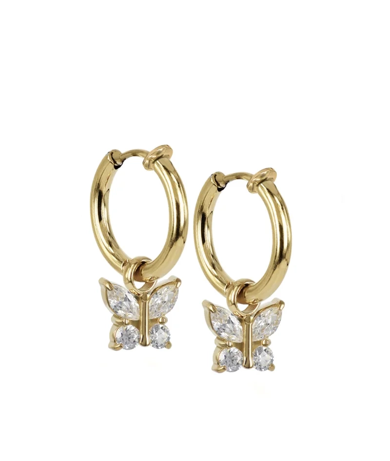 Astrid & Agnes – Young JUNI Hoops Clips Guld