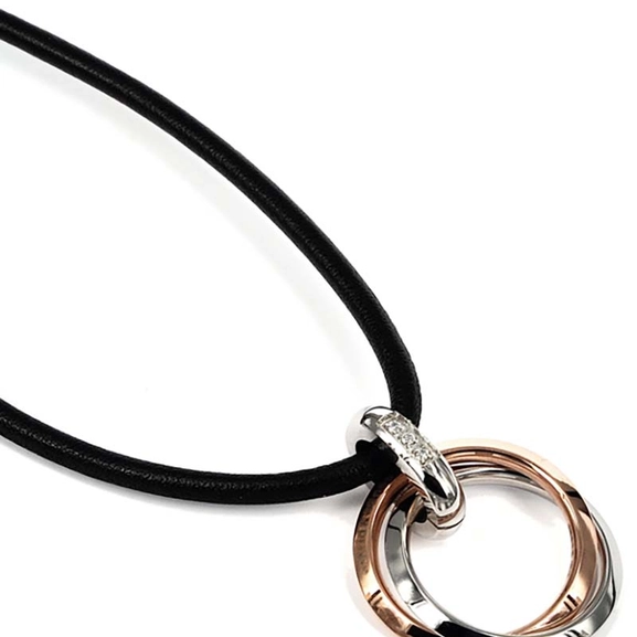 CARRO Kort Halsband Stål/Rosé - Astrid & Agnes - Snabb frakt & paketinslagning - Nordicspectra.se