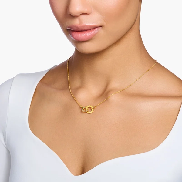 Halsband Together med Färgglada Stenar Guld - Thomas Sabo - Snabb leverans & paketinslagning - Nordic Spectra