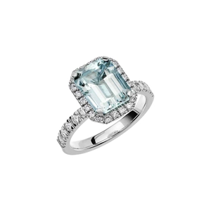 Fairytale 8 Aquamarine White Gold - Wedding & engagement rings - Schalins - Scandinavian design - Nordic Spectra