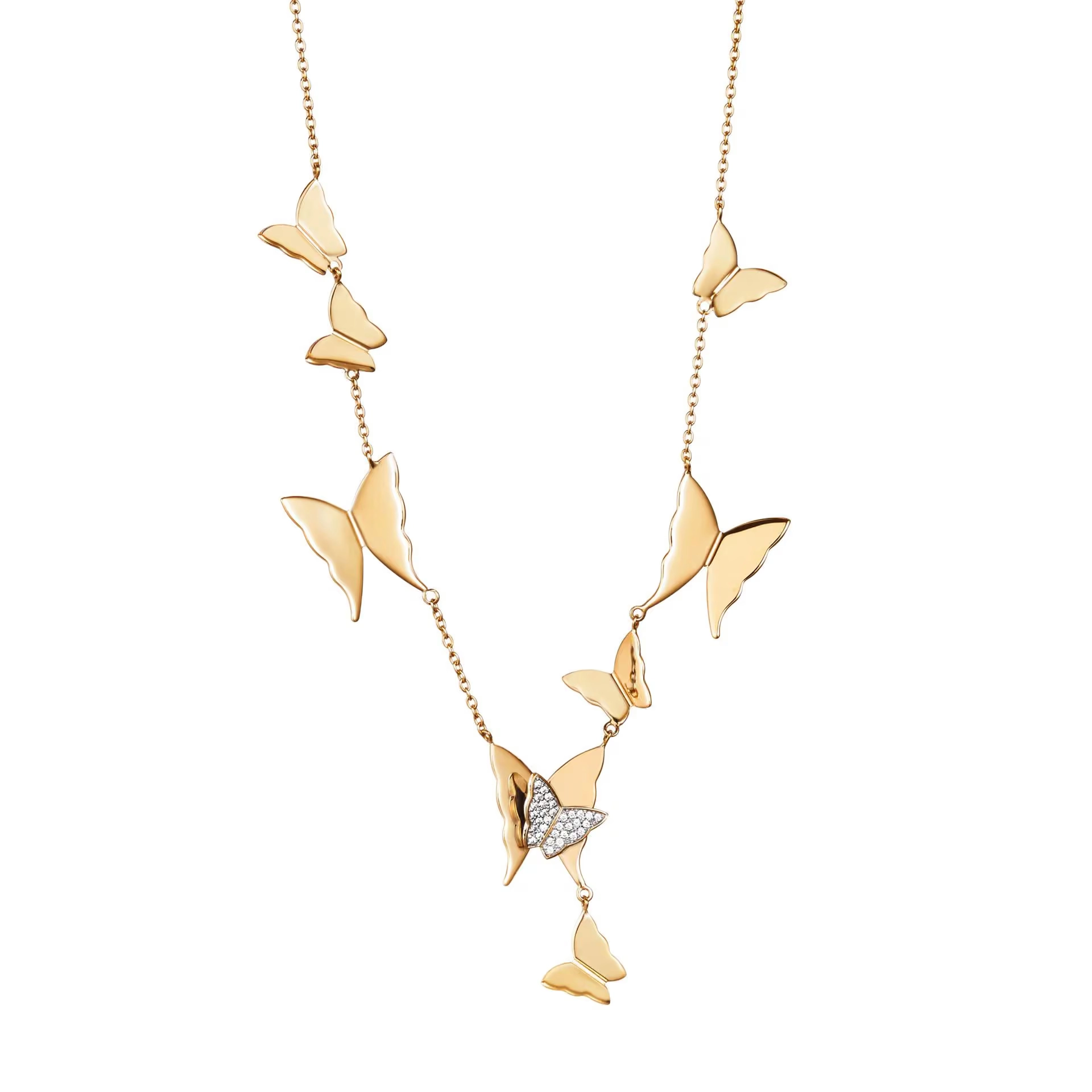 Efva Attling - Miss Butterfly Air & Stars Necklace