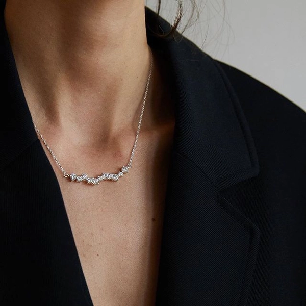 Gatsby Stone Neck Silver -CU Jewellery - Snabb frakt & paketinslagning - Nordicspectra.se