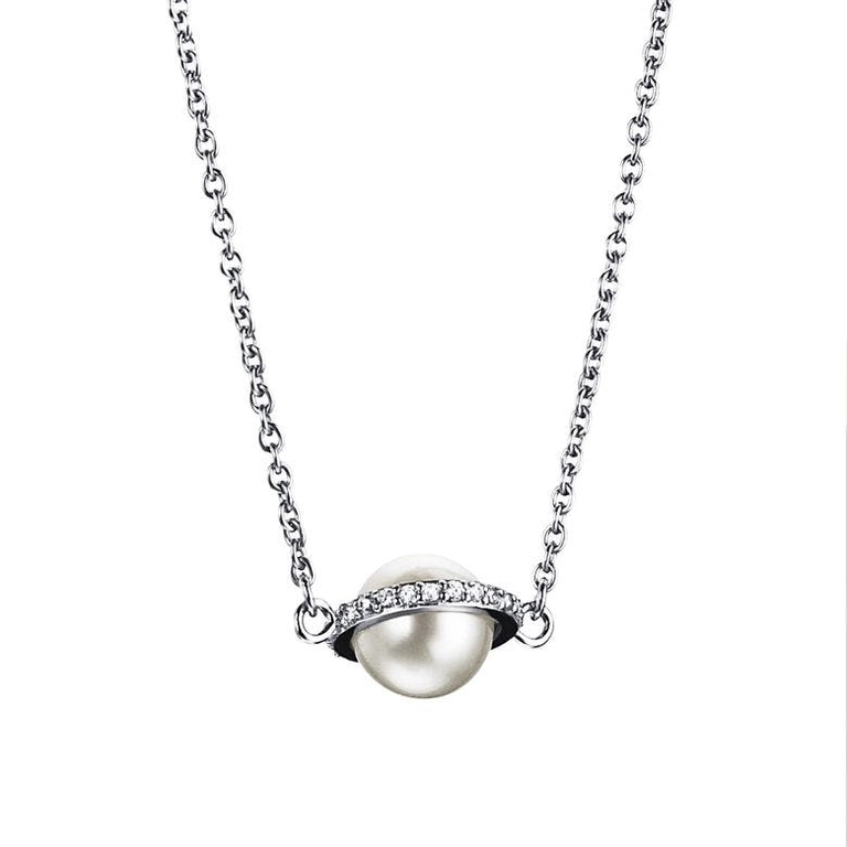 Day Pearl & Stars Necklace White Gold - Efva Attling halsband - Snabb frakt & paketinslagning - Nordicspectra.se