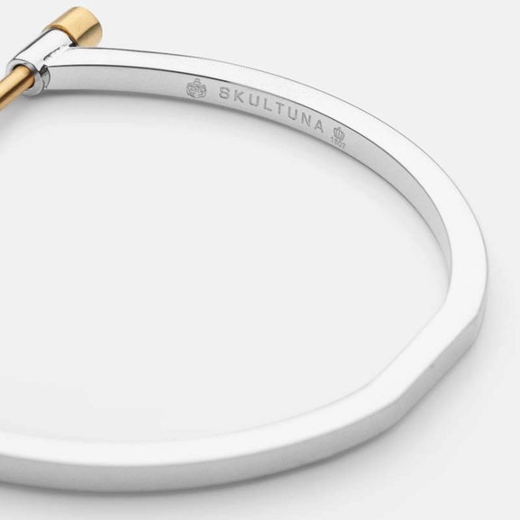 Omega Bangle - Steel & Gold - Skultuna - Snabb frakt & paketinslagning - Nordicspectra.se