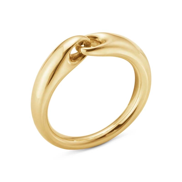 Reflect Liten Länkring Guld - Georg Jensen örhängen - Snabb frakt & paketinslagning - Nordicspectra.se