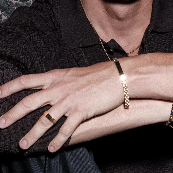 BEN Armband Guld - AROCK - Trendiga herrsmycken - Nordic Spectra
