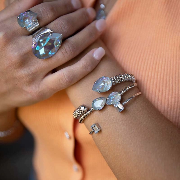 Mini Drop Bracelet Rhodium Serene Delite - Caroline Svedbom - Snabb frakt & paketinslagning - Nordicspectra.se