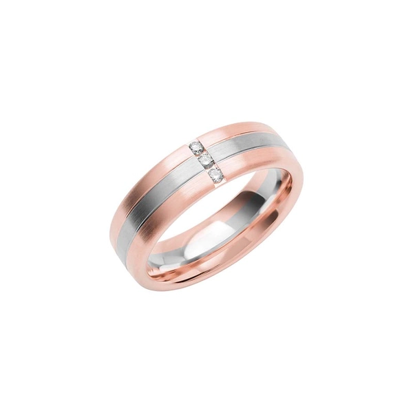 SR4020 Rose Gold/White Gold - Wedding & engagement rings - Schalins - Scandinavian design - Nordic Spectra