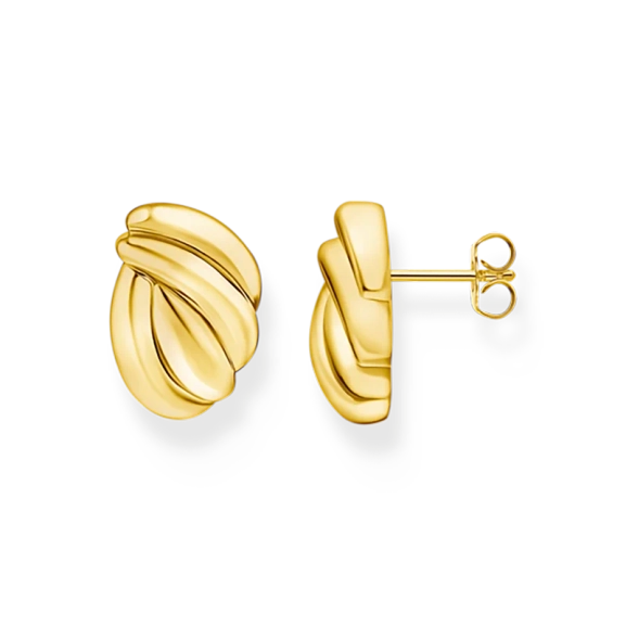 Ohrstecker organische Formen vergoldet - Thomas Sabo - Nordic Spectra