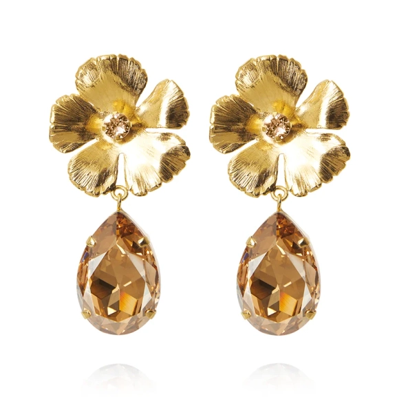 Anemone Perfect Earrings Gold Golden Shadow - Caroline Svedbom - Snabb frakt & paketinslagning - Nordic Spectra