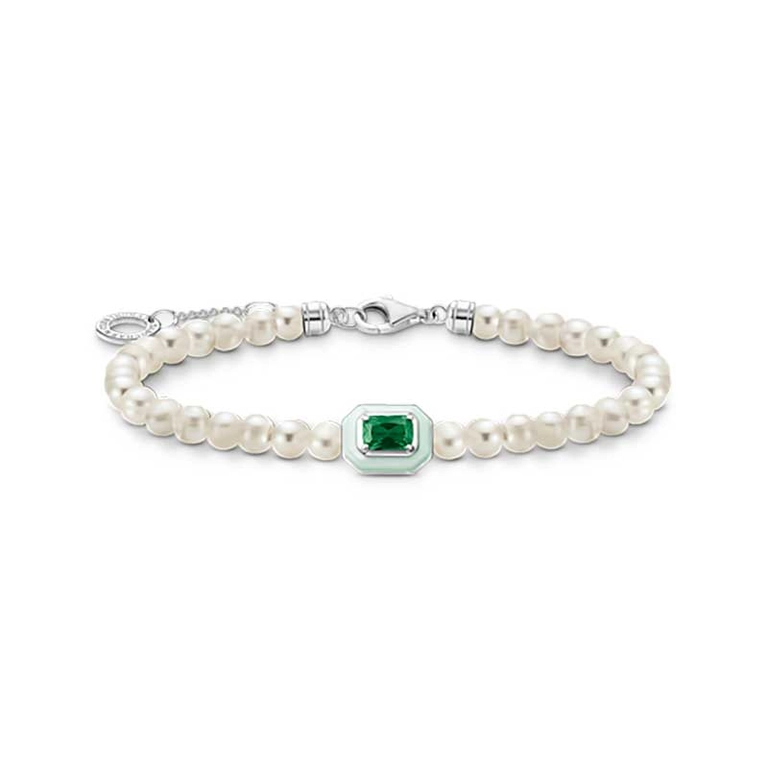 Armband Pärlor Med Grön Sten - Thomas Sabo berlock - Snabb frakt & paketinslagning - Nordicspectra.se