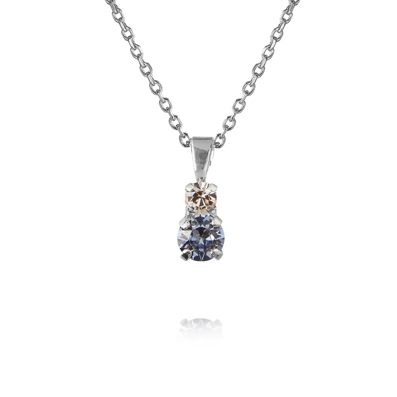Caroline Svedbom - Leah Necklace Rhodiuum Blue Combo