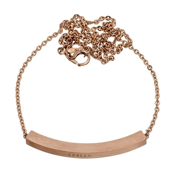 Tube Mini Necklace Long Matt Rosé Gold - Edblad - Snabb frakt & paketinslagning - Nordicspectra.se