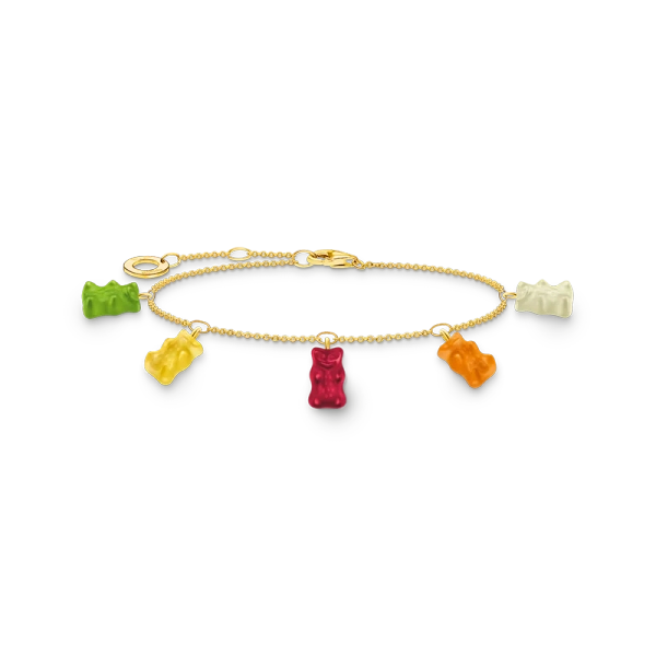 HARIBO Armband Mixade Gummibjörnar Guld - Thomas Sabo - Snabb leverans & paketinslagning - Nordic Spectra