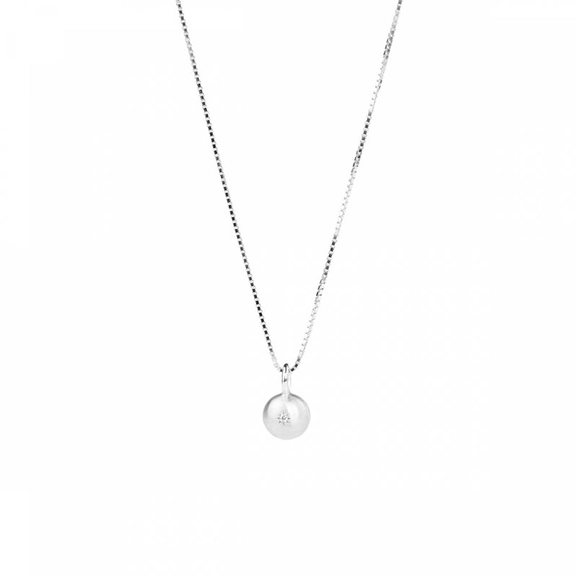 Sparkling Globe Necklace Silver - Emma Israelsson - Snabb frakt & paketinslagning - Nordicspectra.se