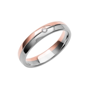 SR4010 Roséguld/Vitguld - Vigsel- & förlovningsringar - Schalins - Fri storleksändring* - Nordic Spectra