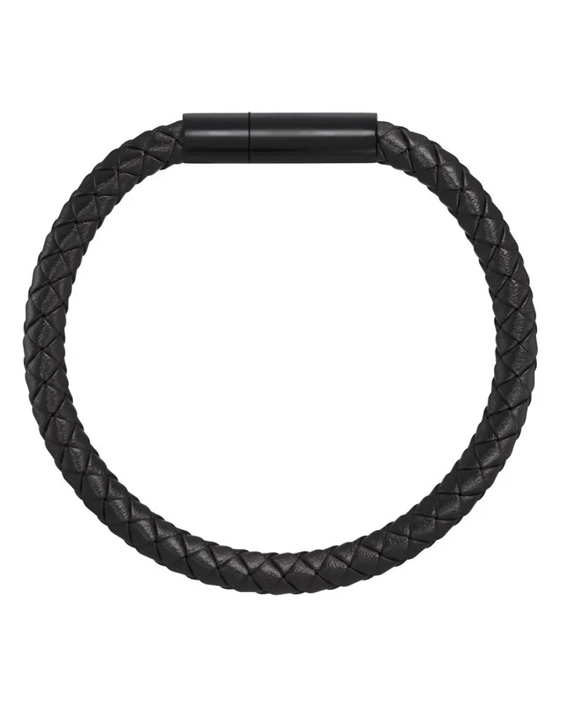 Franky Bracelet Leather Black Black - Edblad - Snabb leverans - Gratis paketinslagning
