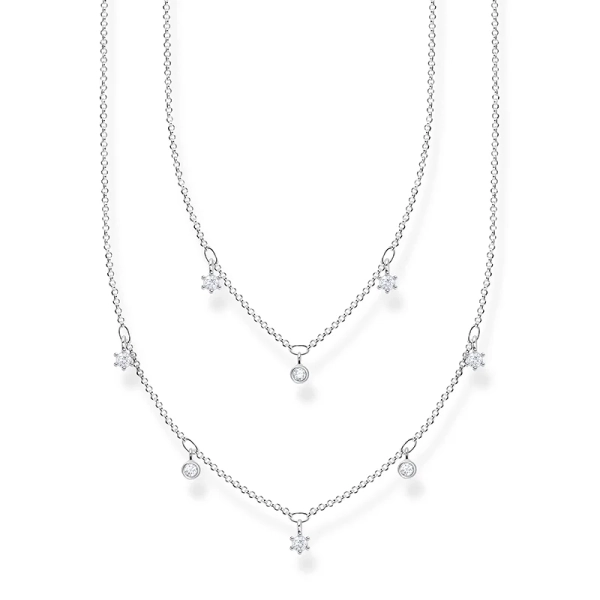 Kette doppelreihig weiße Steine silber - Thomas Sabo - Nordic Spectra