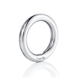 One Love & Stars Ring Platinum i platina med infälld briljantslipad diamant
