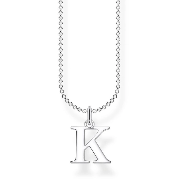 Bokstavshalsband - K - Thomas Sabo halsband - Snabb frakt & paketinslagning - Nordicspectra.se