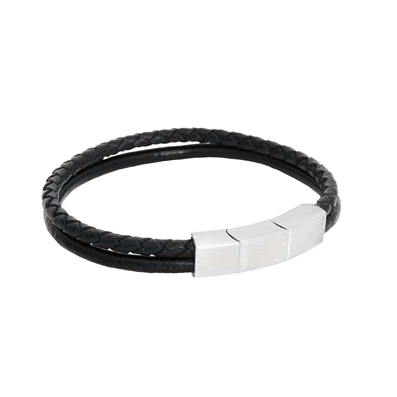 By Billgren - Leon Dubbelamband Svart Läder