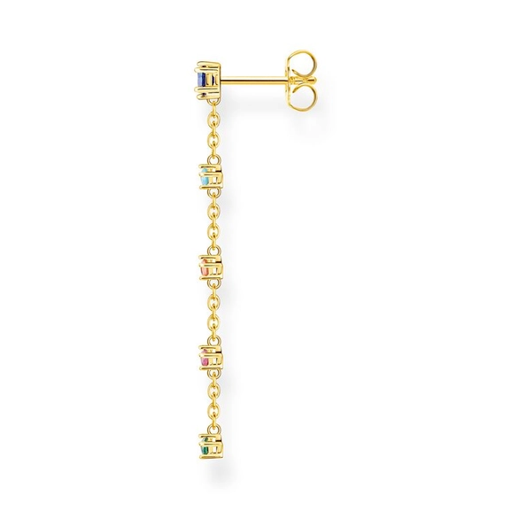 Einzel Ohrstecker Vintage Regenbogenfarben Steine Gold von Thomas Sabo, Schneller Versand - Nordicspectra.de