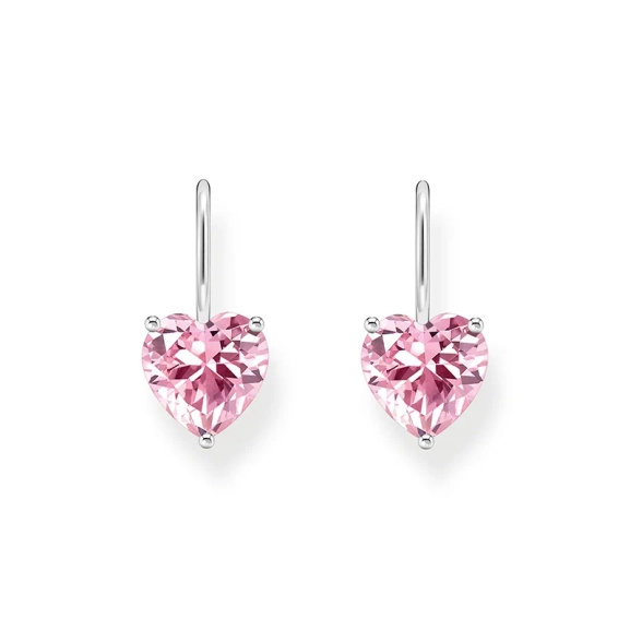 Ohrhänger mit pinkfarbenem Zirkonia-Herz Silber - Thomas Sabo - Nordic Spectra