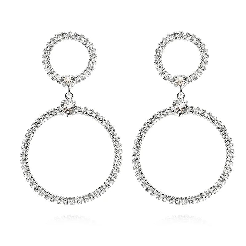 Caroline Svedbom - Forever Love Earrings Rhodium Crystal