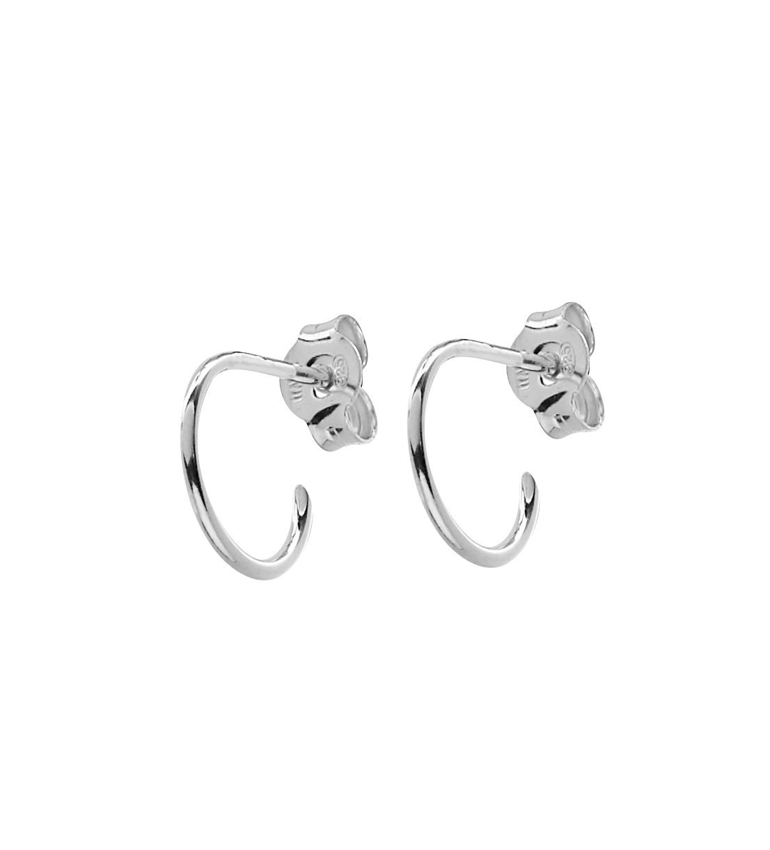 CU Jewellery - Two Small Round Ear Silver