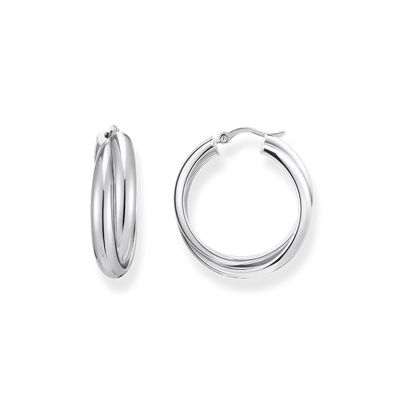 Thomas Sabo - Stora Fl&auml;tade Hoops