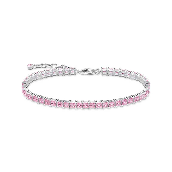 Tennis-Armband mit pinken Steinen Silber von Thomas Sabo, Schneller Versand - Nordicspectra.de