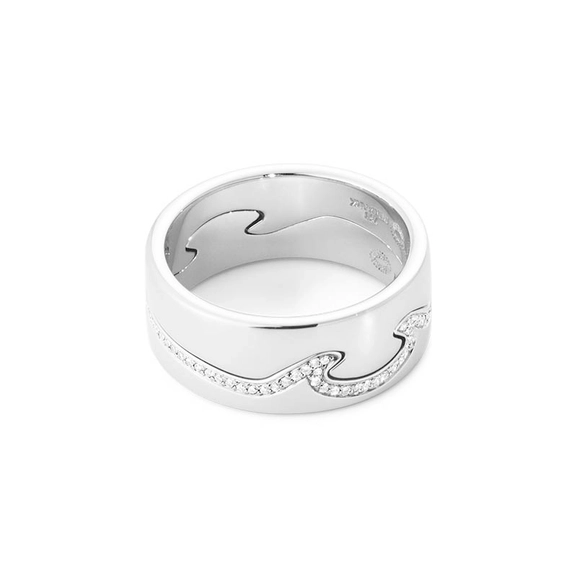 Fusion 2-delad Ring VG/Diamanter - Georg Jensen ringar - Snabb frakt & paketinslagning - Nordicspectra.se