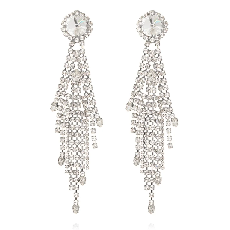 Cinderella Earrings Rhodium Crystal - Caroline Svedbom - Snabb frakt & paketinslagning - Nordic Spectra