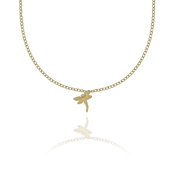 Dragonfly Neck Gold -CU Jewellery - Snabb frakt & paketinslagning - Nordicspectra.se