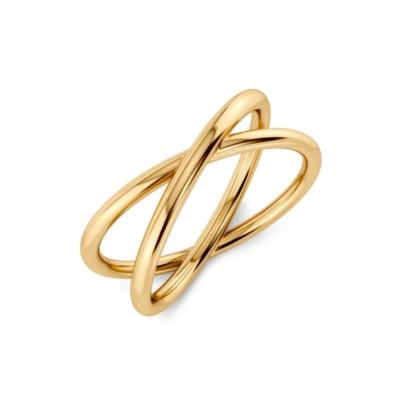 Tunn ring i 14K guldplätering med stilren