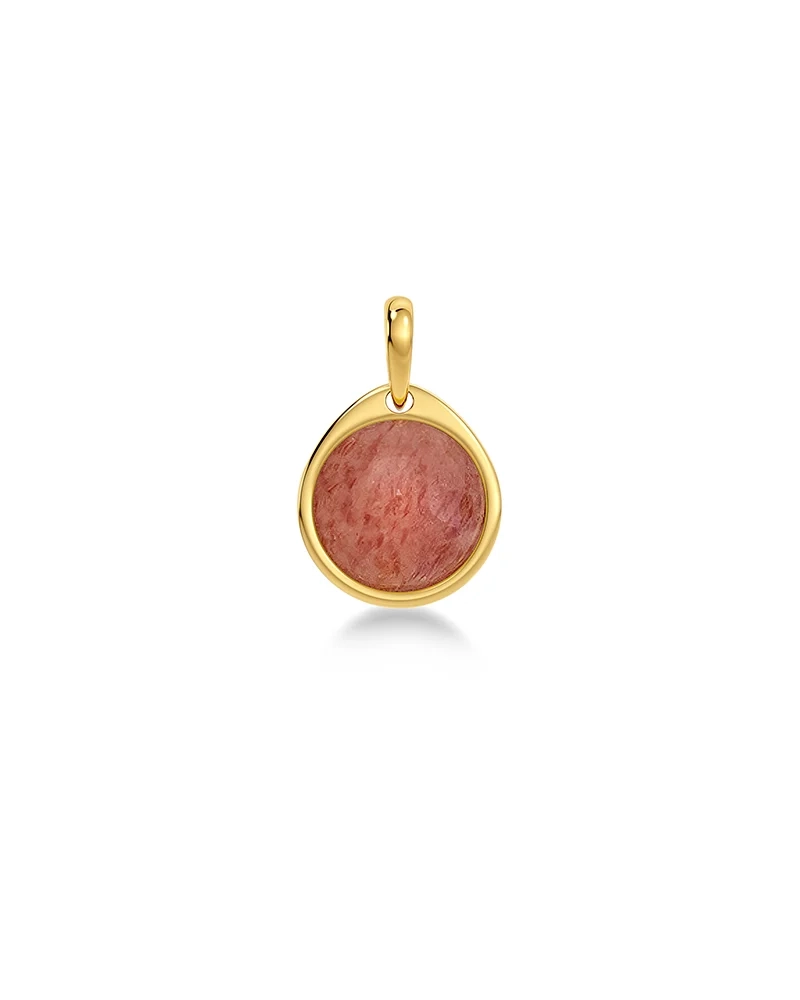 Edblad Birthstone Charm Gold halsband herr – bild 8