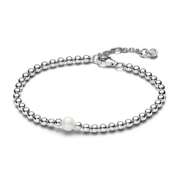 Behandelte Süßwasserzuchtperle & Kugeln Armband - PANDORA - Nordic Spectra