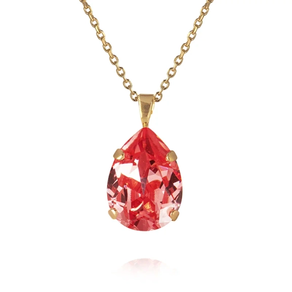 Mini Drop Necklace Gold Rose Peach - Caroline Svedbom - Snabb frakt & paketinslagning - Nordic Spectra
