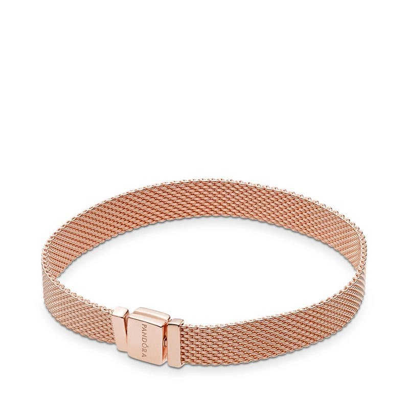 PANDORA - PANDORA Reflexions Mesh Armband Rosé