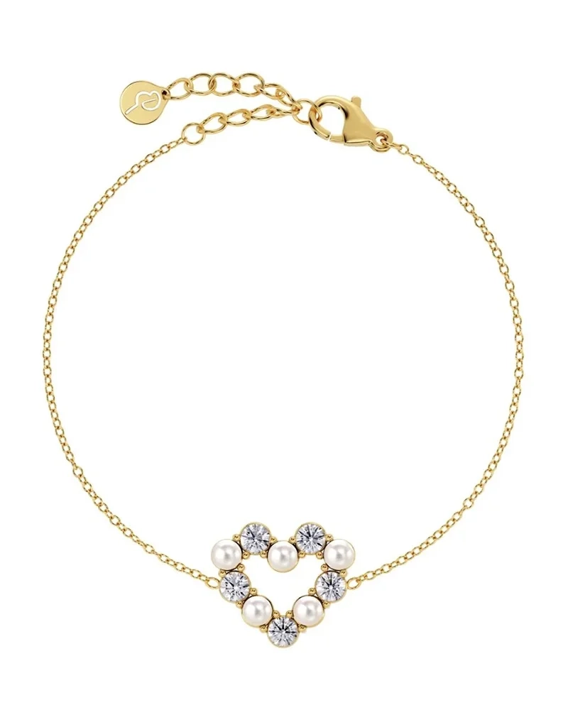 Affinity Pearl Heart Bracelet Gold - Edblad - Snabb leverans - Gratis paketinslagning