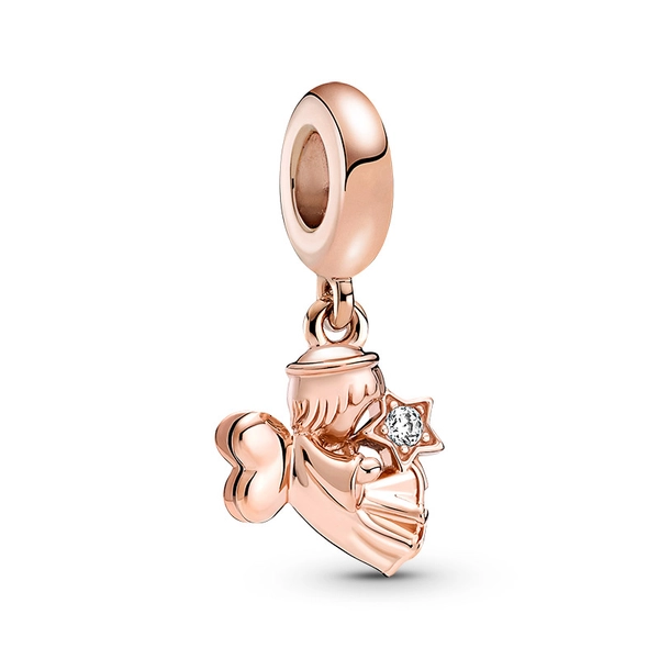 Heart Winged Angel Hängberlock Rosé - PANDORA - Snabb frakt & paketinslagning - Nordicspectra.se