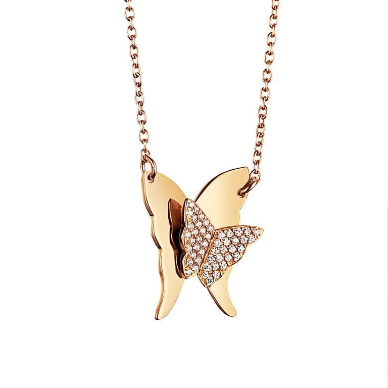 Miss Butterfly & Stars Necklace Gold - Efva Attling halsband - Snabb frakt & paketinslagning - Nordicspectra.se
