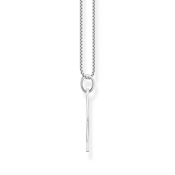 Halsband Bred Tag med Vita Stenar - Thomas Sabo halsband - Snabb frakt & paketinslagning - Nordicspectra.se