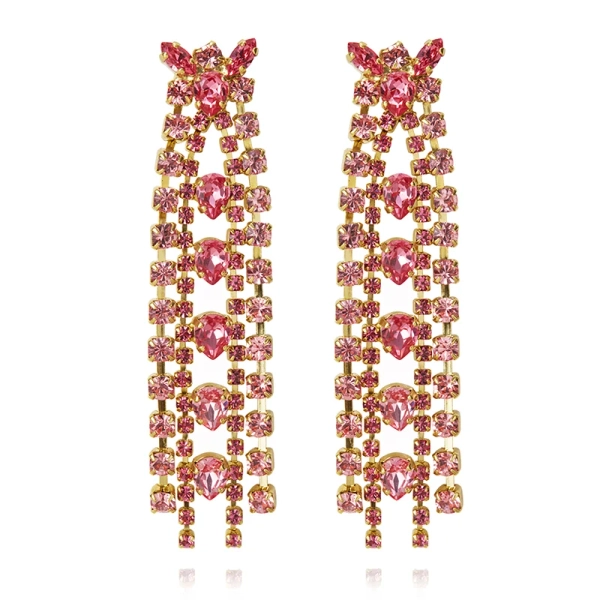 Petite Penelope Earrings Gold Pink Combo - Caroline Svedbom - Nopea toimitus ja lahjapakkaus - Nordic Spectra