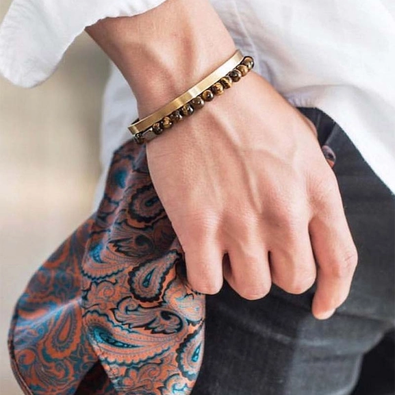 MORRIS Armband Ljusbrun - AROCK - Snabb frakt & paketinslagning - Nordicspectra.se