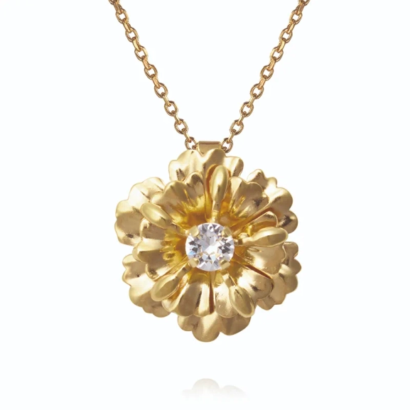 Blossom Necklace Gold Crystal från Caroline Svedbom
